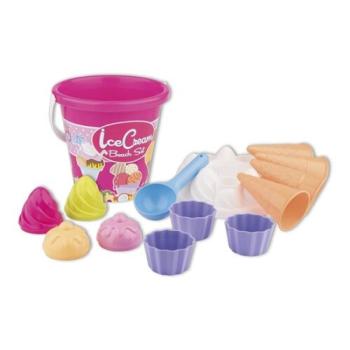 Fagylalt és cup cake homokkészlet, rózsaszín kép