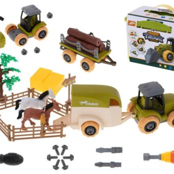 Farm traktorral és vetőgéppel, kiegészítőkkel kép