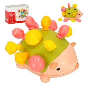 Fejlesztő montessori zöld süni kép