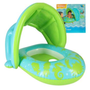 Felfújható gyerekcsónak árnyékolóval-Zöld kép