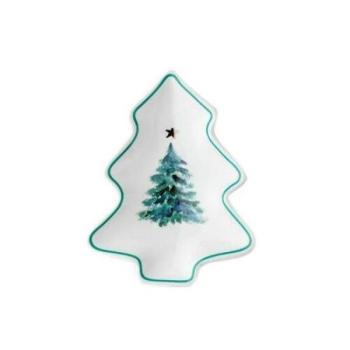 Florina Winterland karácsonyfa porcelán tányér, 14 x 11 cm kép