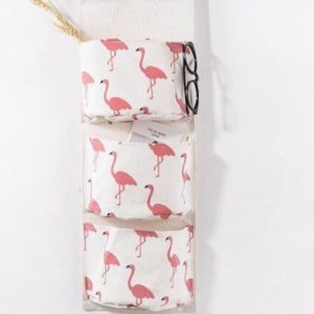 Függő tároló fürdőszobához (flamingós) kép