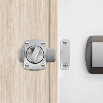 Fürdőszobai ajtózár - alumínium - 65 x 55 x 24 mm kép