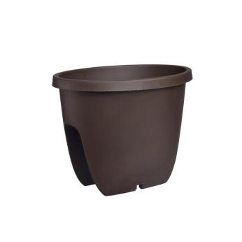 Gardenico virágtartó erkélykorlátra Balconia OVI barna, átmérő: 30 cm kép