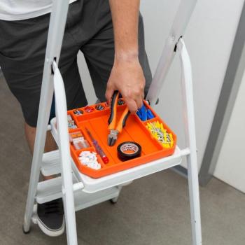 Gumi szerszámos tálca tárolórekeszekkel - vonalzóval - 26 x 23,5 x 2,5 cm kép