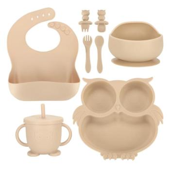 Gyerek szilikon tálak - bagoly mintás kép