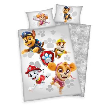 Gyermek pamut ágynemű kiságyba Paw Patrol, szürke, 100 x 135 cm, 40 x 60 cm kép