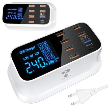 Gyors telefontöltő 6x USB, 1x Type A, 1x Type C kép