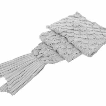Hableány farok formájú takaró - szürke kép