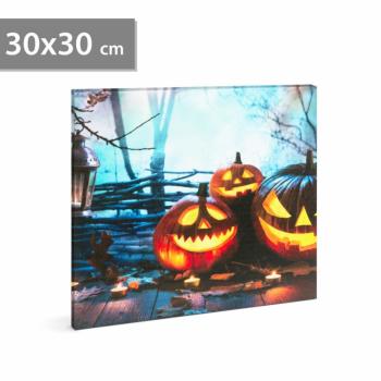 Halloween-i LED-es hangulatkép fali akasztóval (2 x AA, 30 x 30 cm) kép