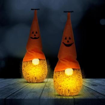 Halloween-i LED-es manó - poliészter - 20 cm - 2 féle kép