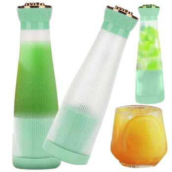 Hordozható akkumulátoros smoothie mixer, zöld kép