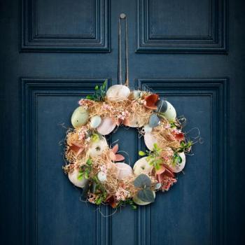 Húsvéti dekoráció - kopogtató - 30 cm kép