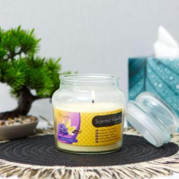 Illatgyertya - csupor fedővel - ibolya & vanília - 310 g kép