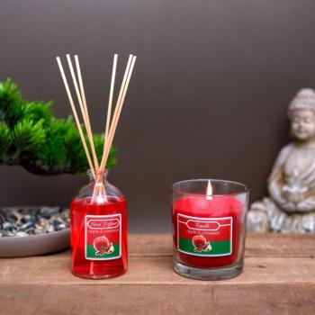 Illatgyertya és illatosító szett - alma & fahéj - 120 g + 100 ml kép