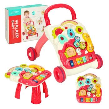 Interaktív tanulóasztal 4in1 piros kép