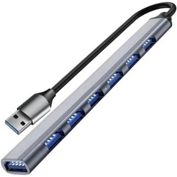 Izoxis USB 7 portos HUB  kép