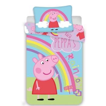 Jerry Fabrics gyermek pamut ágynemű kiságyba,Peppa Malac 0016, 100 x 135 cm, 40 x 60 cm kép