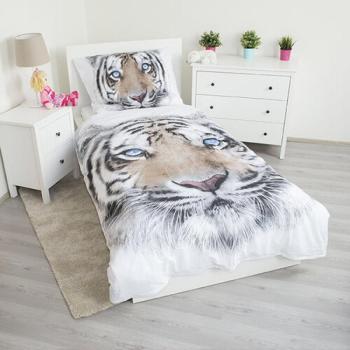 Jerry Fabrics White Tiger pamut ágynemű, 140 x 200 cm, 70 x 90 cm kép