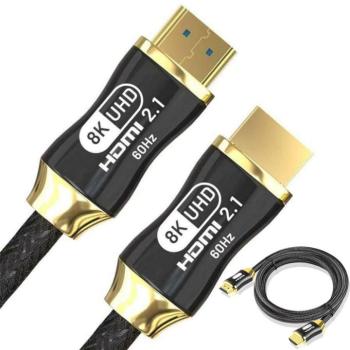 Kábel hdmi 2.1, arany 1,5m kép