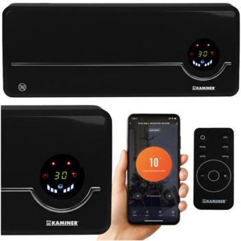 Kaminer Fali Fűtőtest - fekete kép