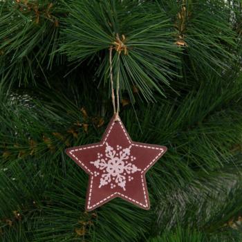 Karácsonyfadísz, csillag (akasztható, 9,6 x 9,3 cm) kép