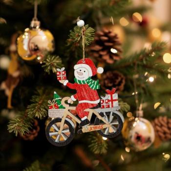 Karácsonyfadísz - hóember - akasztható - 21,5 x 11,5 cm kép