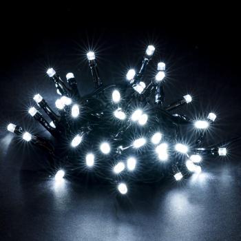 Karácsonyi fényfüzér, hideg fehér, 48 LED-es kép