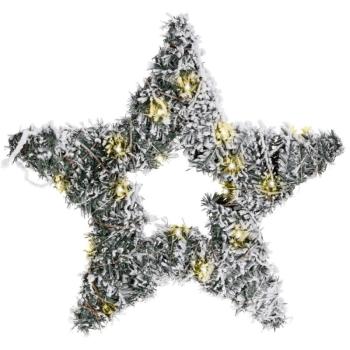 Karácsonyi LED-es csillag, zöld, 4 x 37 cm kép