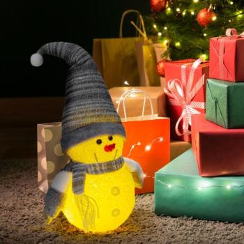 Karácsonyi LED-es hóember - 35 cm - 3 x AA kép