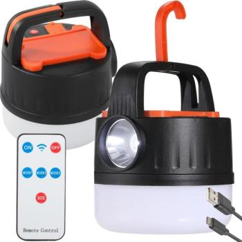 Kempinglámpa LED, távirányítóval kép