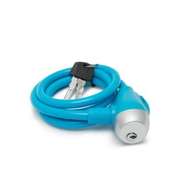 Kerékpár sodrony lakat, 10 mm / 120 cm - kék kép