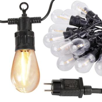 Kerti fényfüzér, 15 db LED kép