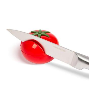 Késélező - paradicsom forma - 6 x 4,5 cm kép