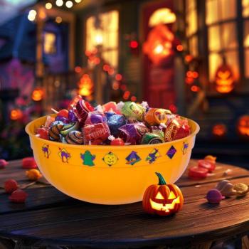 Kínálótál - narancssárga - műanyag - 30 x 12 cm kép