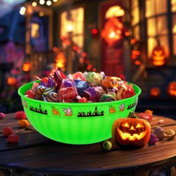 Kínálótál - zöld - műanyag - 30 x 12 cm kép