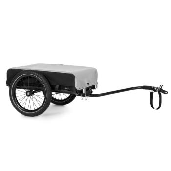 KLARFIT Companion, rakomány utánfutó, 40kg/50liter, kerékpár utánfutó, kézikocsi, fekete kép