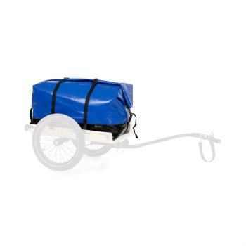 KLARFIT Companion Travel Bag, szállítótáska, 120 literes, vízálló, roll-top, PU, kék kép