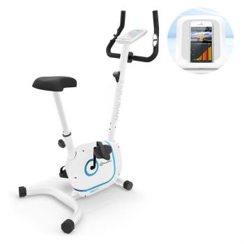 KLARFIT Myon Cycle, szobakerékpár, 12kg lendkerék, SmartCardio Studio, fehér kép