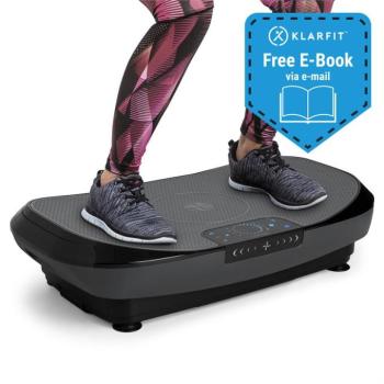 KLARFIT VIBE 4DX Pro, vibrációs tréner, 300 W, 4 üzemmód, 4DX TripleMotor, szürke, fekete kép