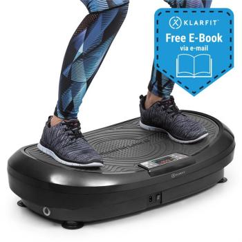 KLARFIT Vibe 4DX, vibrációs tréner, 440 W, 10 program, 4DX TripleMotor, szürke kép