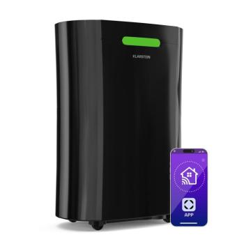 Klarstein AeroDry Smart 12 párátlanító, 12 l/nap, 25-30 m², páratartalom érzékelő, irányítás alkalmazás segítségével, 135 m³/h kép