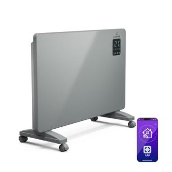 Klarstein Bansin Smart 1500 konvektoros hősugárzó, 1500 W, Alkalmazás, 5- 50 °C, LED kijelző, Érintőképernyő kép