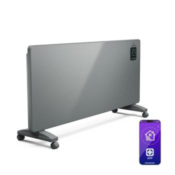 Klarstein Bansin Smart 2500 konvektoros hősugárzó, 2500 W, Alkalmazás, 5- 50 °C, LED kijelző, Érintőképernyő kép