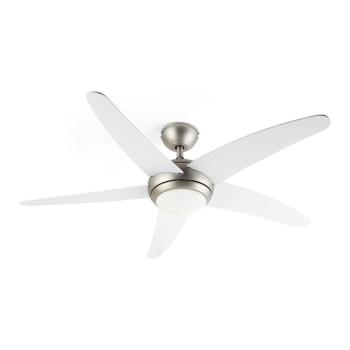 Klarstein Bolero, 2 az 1-ben mennyezeti ventilátor, 134 cm, lámpa, 55 W, távirányító, fehér kép