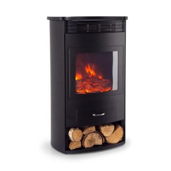Klarstein Bormio, elektromos kandalló, 950/1800 W, termosztát, heti időzítő, fekete kép