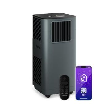 Klarstein Breeze Box 9K Smart PAC légkondicionáló, 3 az 1-ben üzemmód, Intelligens vezérlés, 32 m²-ig, 24ó időzítő, mobil kép