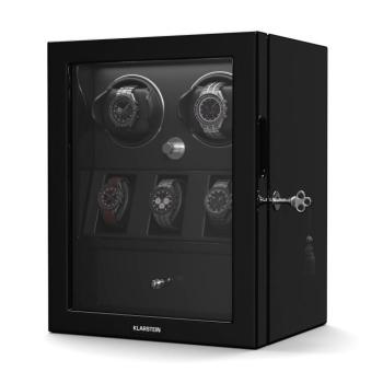 Klarstein ChronoVault óratekercselő, 2+3 óra, vegán, magas fényű, 4 üzemmód, Mabuchi motor, LED, aljzat kép