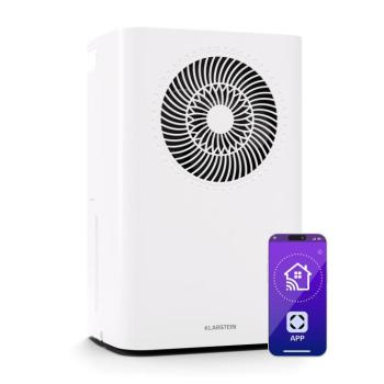 Klarstein CircleDry Smart 16 L párátlanító, 16 L/nap, 290 W, 30-40m², WiFi, időzítő, szűrő kép