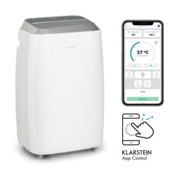 Klarstein Iceblock Prosmart 12, mobil klíma, 3 az 1-ben, 12.000 BTU, irányítás alkalmazás által , fehér kép